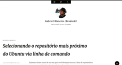 Desktop Screenshot of blog.gabrielmazetto.eti.br