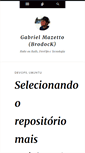 Mobile Screenshot of blog.gabrielmazetto.eti.br