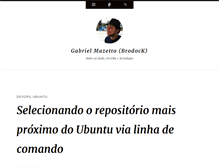 Tablet Screenshot of blog.gabrielmazetto.eti.br